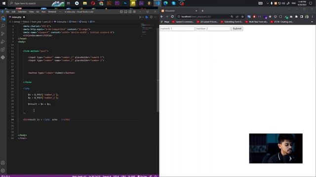 Let's Learn PHP | Tutorial: single page Data PHP Forms | Part 05 | BeSkilly #basicphp #beskilly