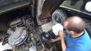 Газ 66 из воинской части, запуск V8 СССР,замена масла