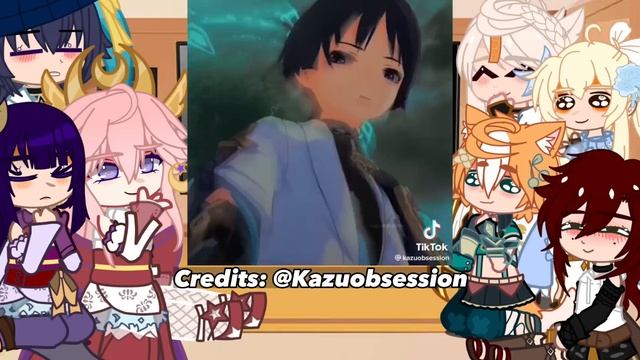 Genshin impact Reacts to scaramouche/wander