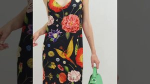 Платье Varvara 1210 black flowers (размер M)