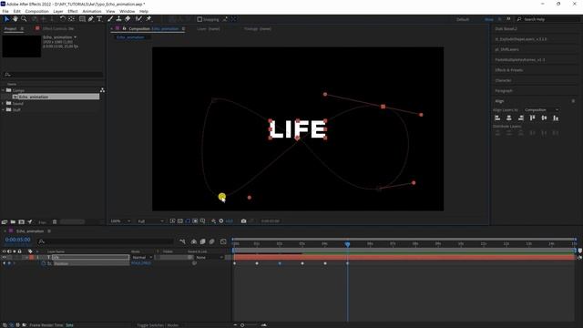 Эффект эхо в After Effects | Анимация текста в After Effects