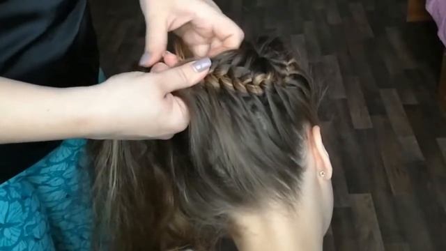 Коса восьмерка(корона)