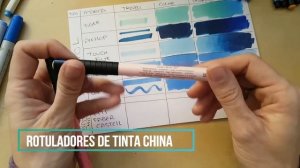 Tipos de Rotuladores. Comparando marcas (Copic, Finecolour, Tombow, Koi, Faber Castell...)