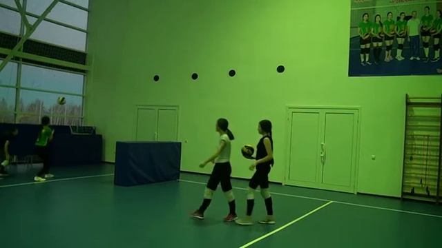 Волейбол. Работа в парах со стеной. смотреть онлайн