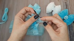 МК Шикарный бант из органзы
