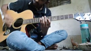 tomar ghore boshot kore koyjona mon janona guitar cover by bibegh hasan forid