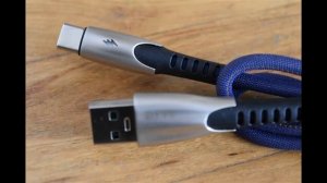 Кабель USB Type-C, с заявленной поддержкой быстрой зарядки и тока в 5А. | #Обзор