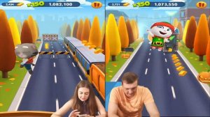 Зимний забег в игре Том за золотом! Морозны Том против Эльфа Анджелы от Каталекс!