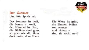 Der Sommer ist heiß ...  ??  Gedicht über den Sommer.??Немецкий язык 3 класс учебник