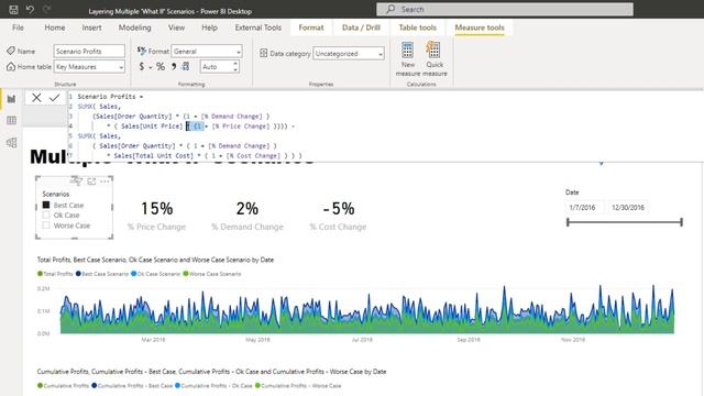 Layering Multiple 'What If' Scenarios In Power BI - Advanced DAX Concepts [2022 Update]