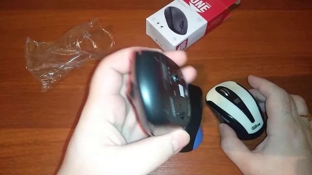 Распаковка оптической беспроводной мыши Smartbuy one SBM-300AG-K из гипермаркета Лента. смотреть онлайн