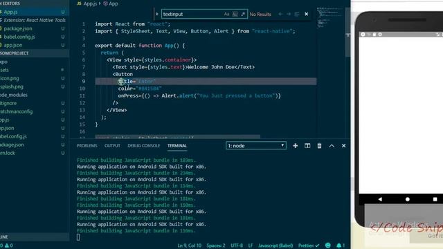 5 : React native tutorial - Alerts смотреть онлайн