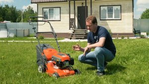 Самоходная газонокосилка для небольших участков || Husqvarna LC 140SP || Купи на Дачу