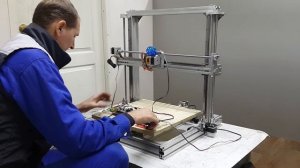 Большой качественный 3D Принтер своими руками  Сборка механики и  1 пробный пуск