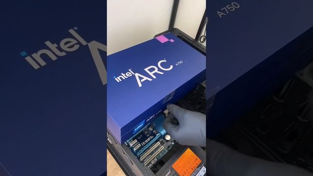 Установка игровой видео карты intel ARC A750