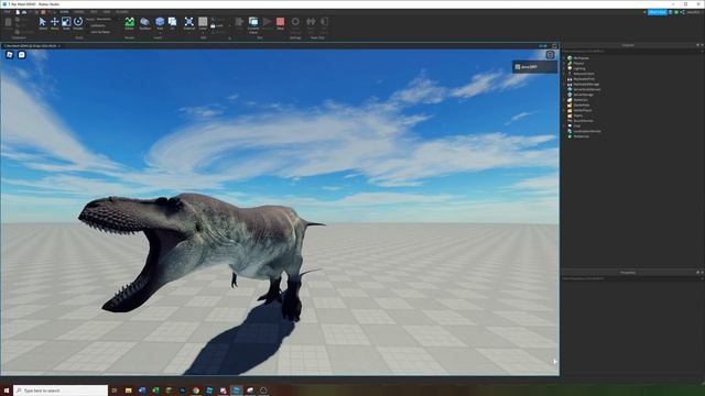 ROBLOX Prior Extinction - Tyrannosaurus Rex Mesh Deformation preview. смотреть онлайн
