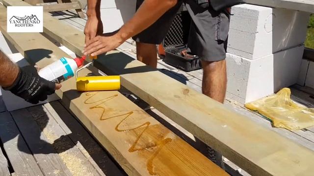 Монтаж мауэрлата. Бубновая крыша.