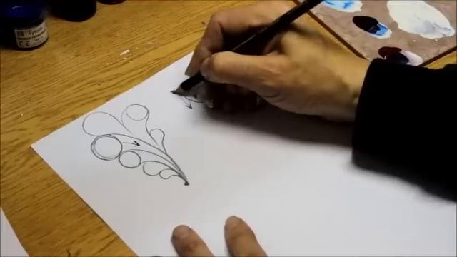 Рисуем цветы в урало-сибирской технике росписи. По учебнику профессора В. Бадаева