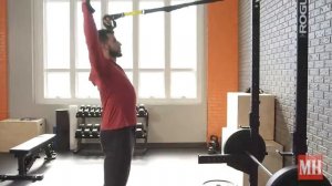 TRX, упражнение для спины.