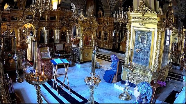 24.6.22 Вечерня и утреня. Прп. Онуфрия Великого. Прп. Петра Афонского смотреть онлайн