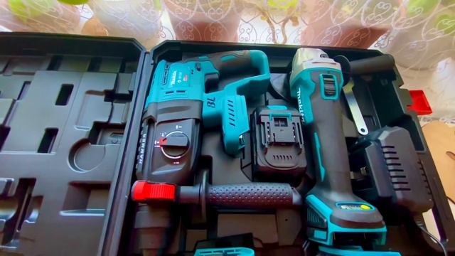 Набор электроинструмента - Гайковёрт АКБ + Шуруповёрт АКБ + Болгарка УШМ АКБ + Перфоратор АКБ смотреть онлайн