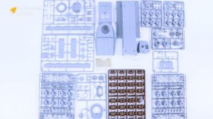 Распаковка сборной модели Soviet T-100 Heavy Tank от производителя Trumpeter.