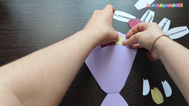 Отличная поделка к 8 марта букет тльпанов