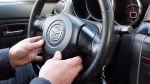 Как снять руль на Mazda 3 BK