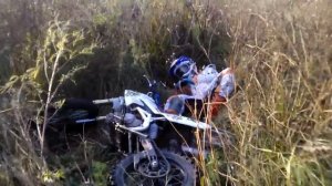 Pitbike X-Pit 125 Cross Fail ( Падение питбайк )