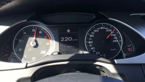 Audi A4 B8 3.2 FSI Quattro 0 - 263 acceleration Top Speed 0 -100