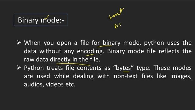File Handling Modes in Python|Text and Binary Modes|File Handling Python