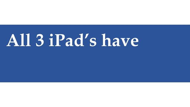iPad 8(10.2), iPad Air 3(10.5) & iPad Mini 5(7.9), iPad 8 (2020) vs iPad Air 3 vs iPad Mini 5 (2019