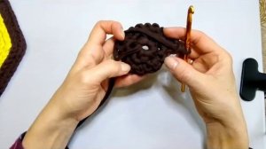 Круглый коврик - узор " вьетнамский " .