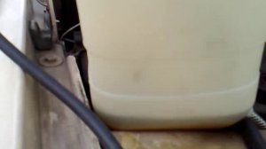 Работа двигателя на сольвенте Винс (промывка)