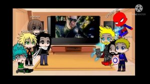 avengers and mha react to spider man ps4