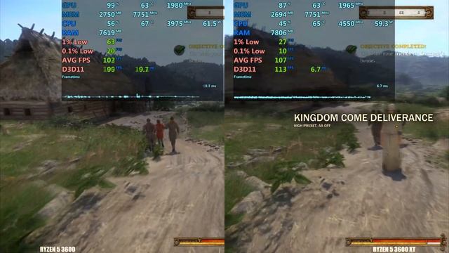 Ryzen 5 3600 vs Ryzen 5 3600 XT - Gaming Test смотреть онлайн