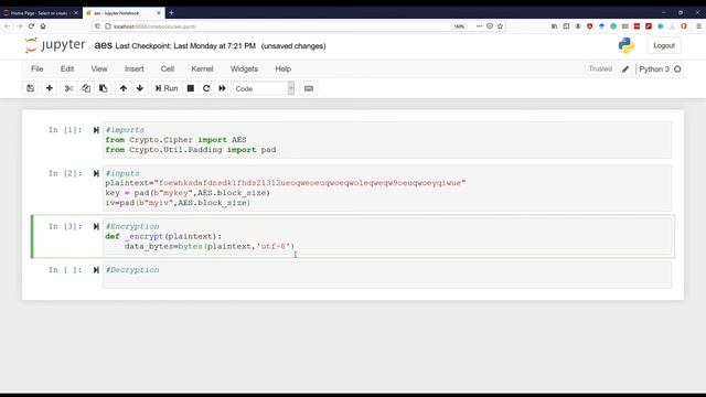 AES CBC, CFB, OFB: Encryption in Python explained easy part 1