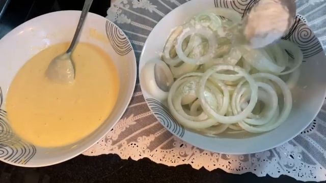 Луковые кольца в кляре