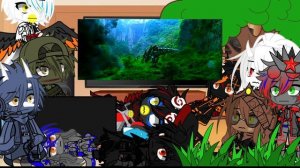 Dinos react to Optimus Prime vs Grimlock