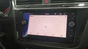 vw tiguan android на штатный монитор через адаптер carplay