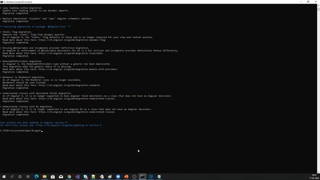 Upgrade existing angular application and angular cli to angular 9 смотреть онлайн