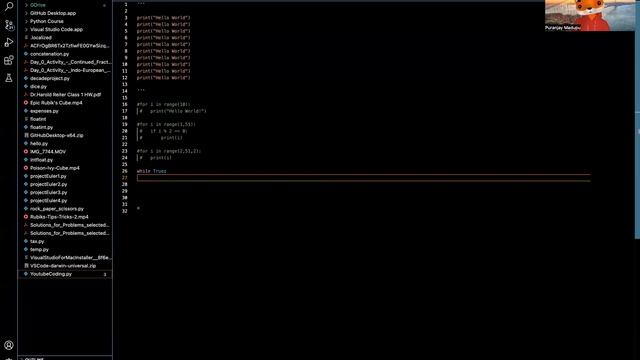 Python -For Loops, While True Loop and Basic Lists Intro смотреть онлайн