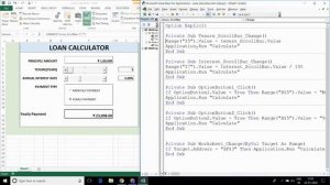 14. Excel VBA - Loan Calculator using ActiveX Controls