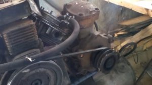 Компрессор из двигателя ЗАЗ.