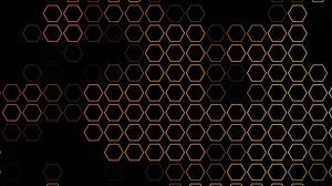 [Free stock video] Hex Grid yellow animation 10minutes HD