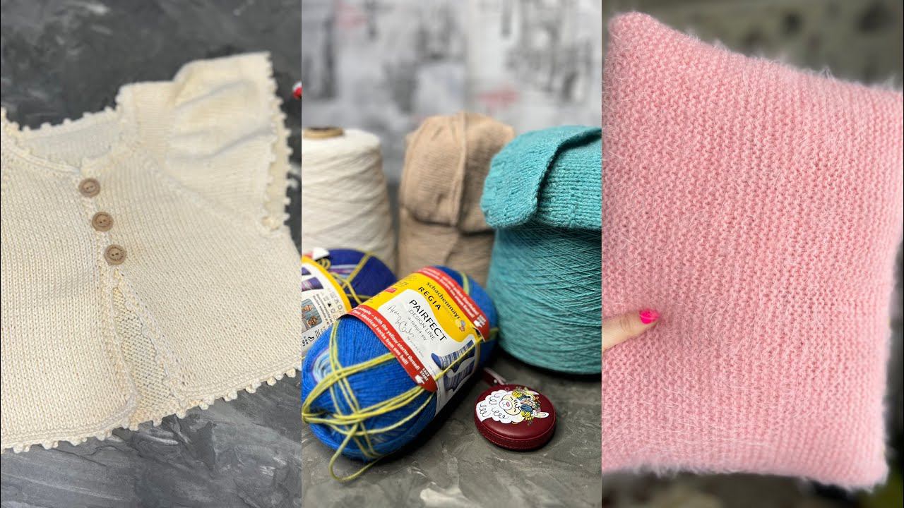 10/24 ВЯЗАЛЬНЫЙ ВЛОГ || ВЛОГ ФИНИШЕЙ / готовые работы /Покупки пряжи /Обзор бобинок / Образцы смотреть онлайн