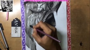 Sketching Skin Texture | Charcoal Sketch on 200 GSM Sheet | Part- II | (Day 84 | Video 84)