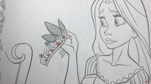 Disney Princess ARIEL CINDERELLA JASMINE BELLE MULAN AURORA COMPILATION - COLORING PAGES