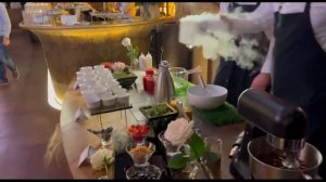 Азотное шоу с приготовлением сорбетов и мороженого на жидком азоте