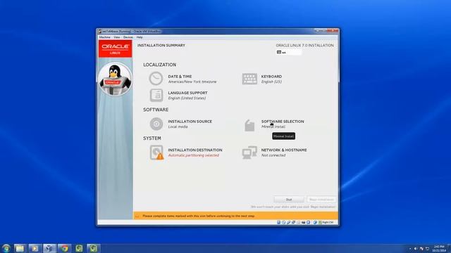 Oracle Linux 7 64 bit Installation Steps смотреть онлайн